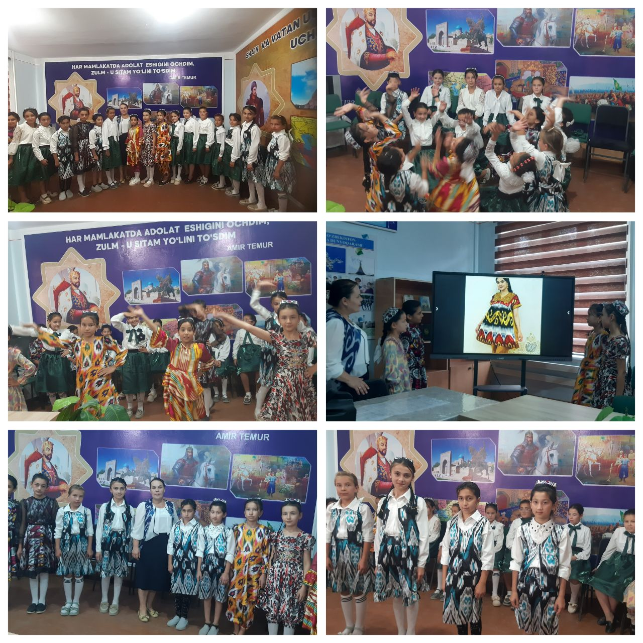 Xorazm viloyati Xonqa tumanidagi 28-sonli umumta'limmaktabining Texnologiya fani o' qituvchisi N.Ibragimova boshchiligida  "Estetik did-milliylik va zamonaviylik"mavzusida 5"A"sinf o'quvchilariishtirokida tadbir bo'lib o'tdi.